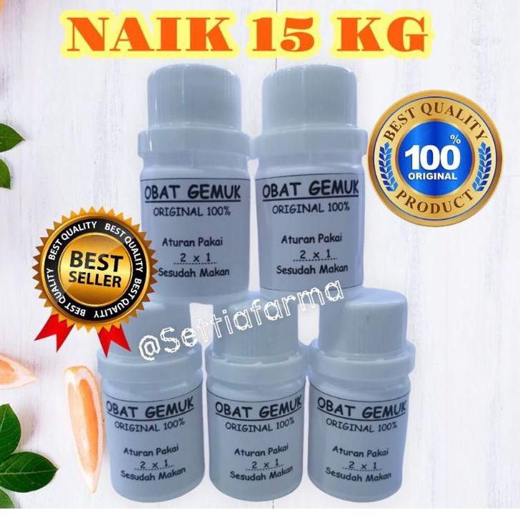 Ready OBAT GEMUK RACIKAN FARMASI FITAMIN GEMUK BADAN ORIGINAL 100% AMPUH ISI 60 99W