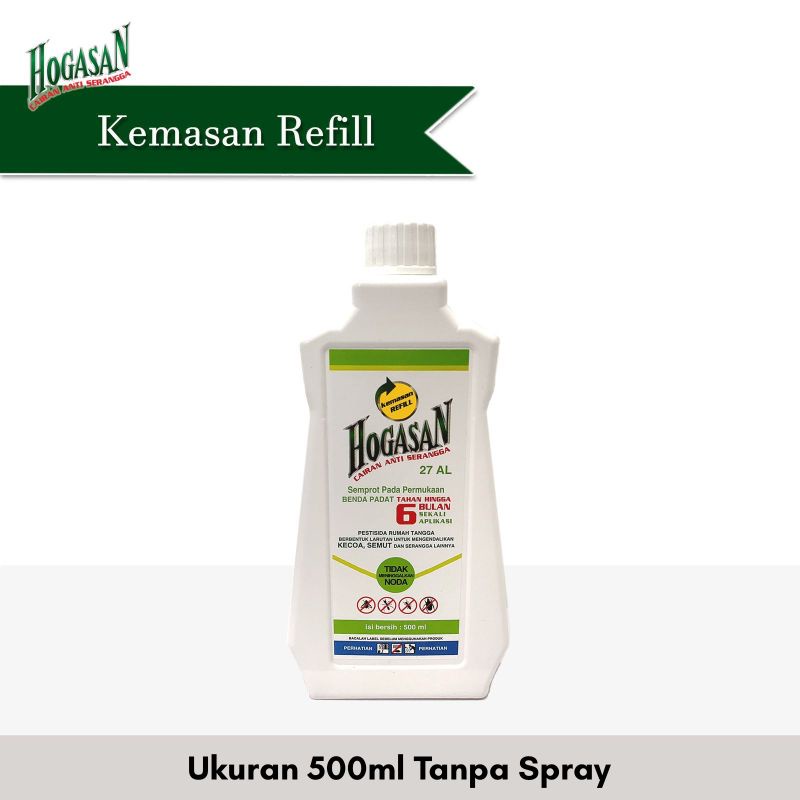 Hogasan Cairan Anti Serangga Kemasan Refill 500ml (tanpa spray)