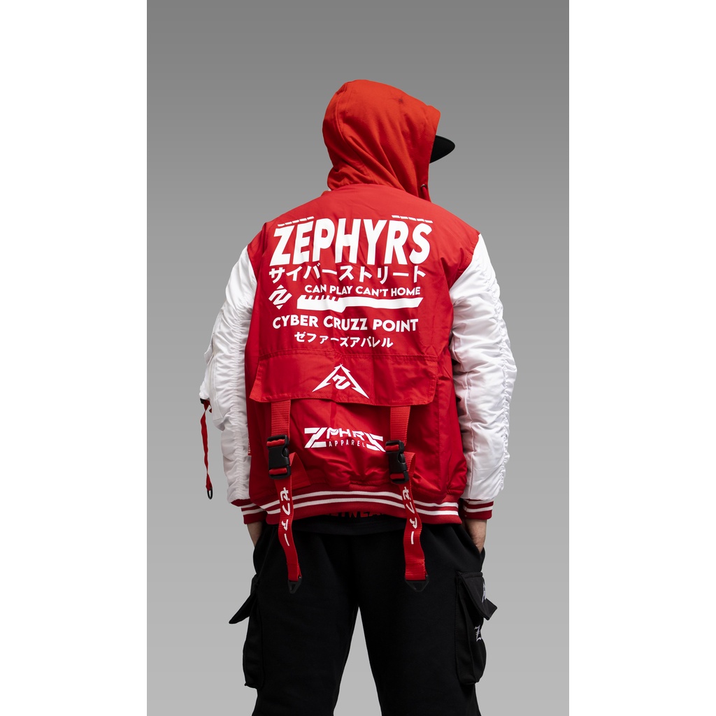 ZIPPER  CYBER STREET RED ZEPHYRS