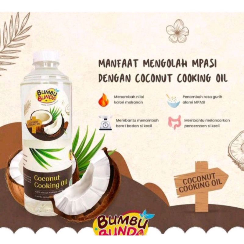 Minyak Coconut cooking oil bumbu bunda minyak kelapa mpasi