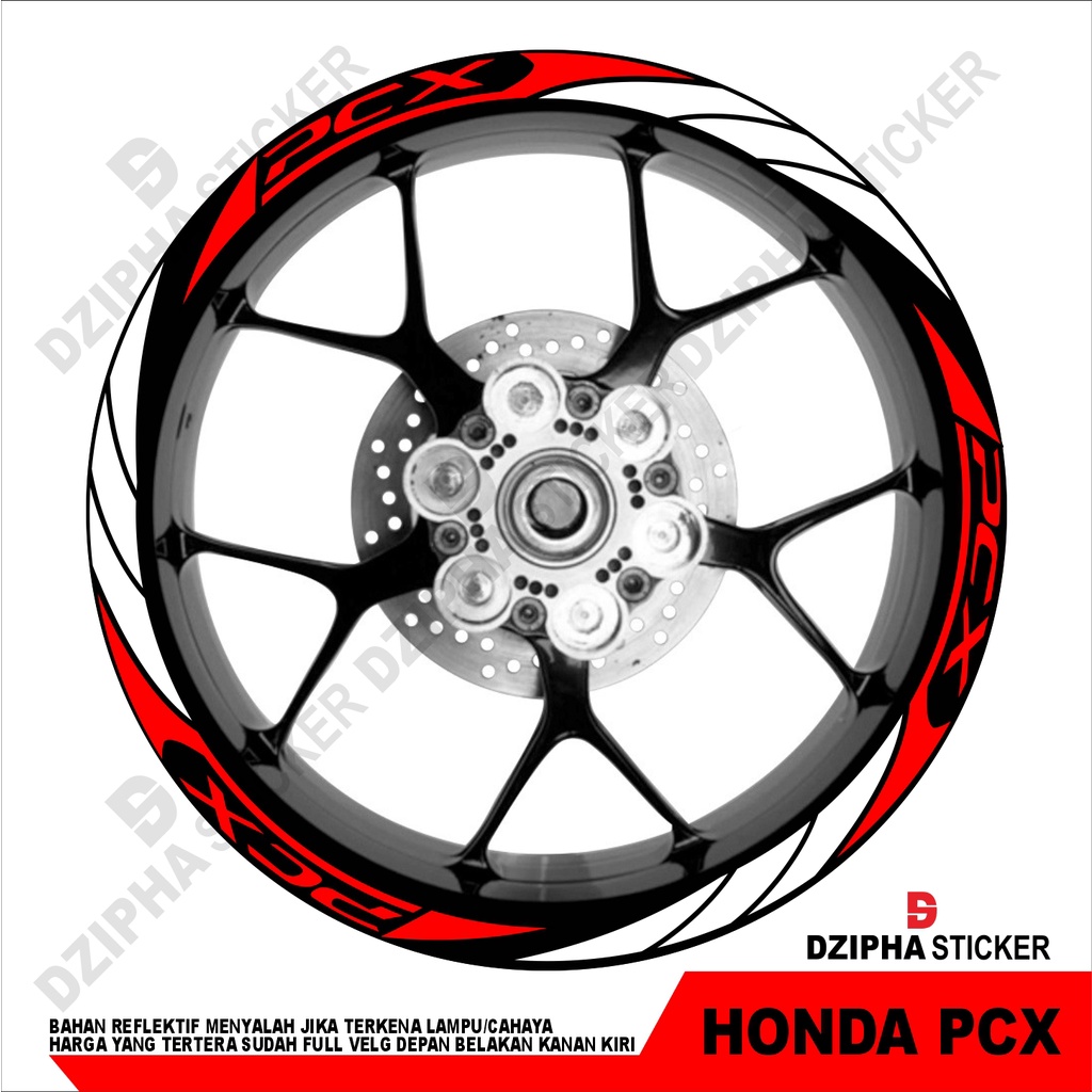 cutting sticker lis velg honda PCX 150/160 #MOTIF1