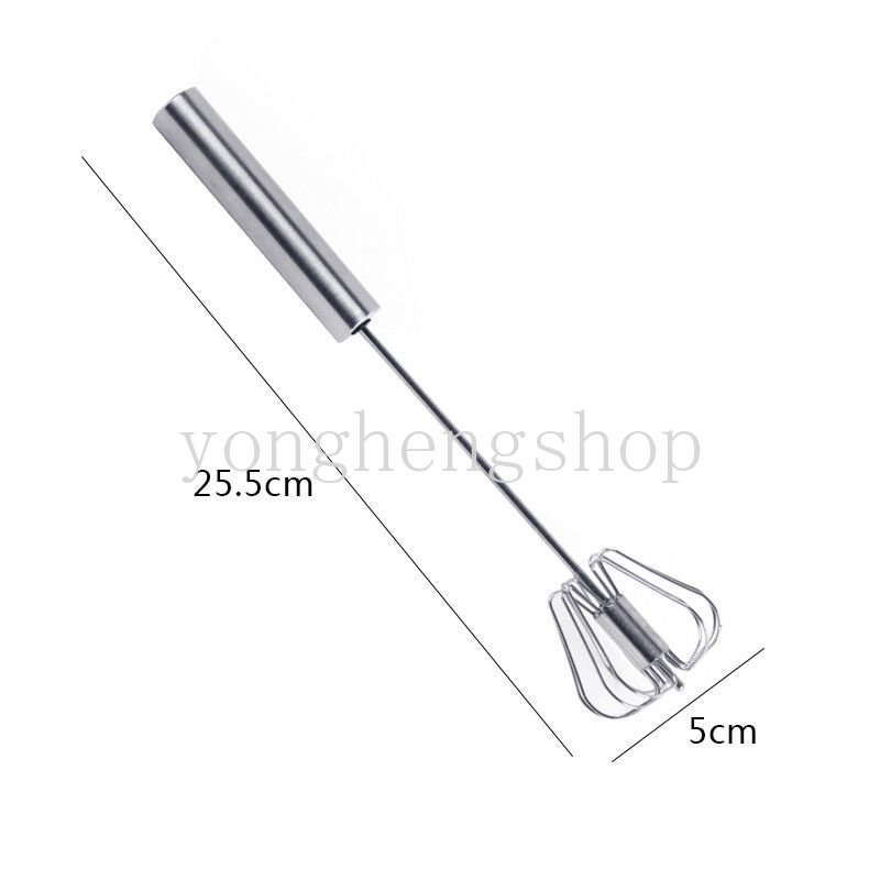 Alat Pengocok Telur Manual Semi Otomatis Bahan Stainless Steel