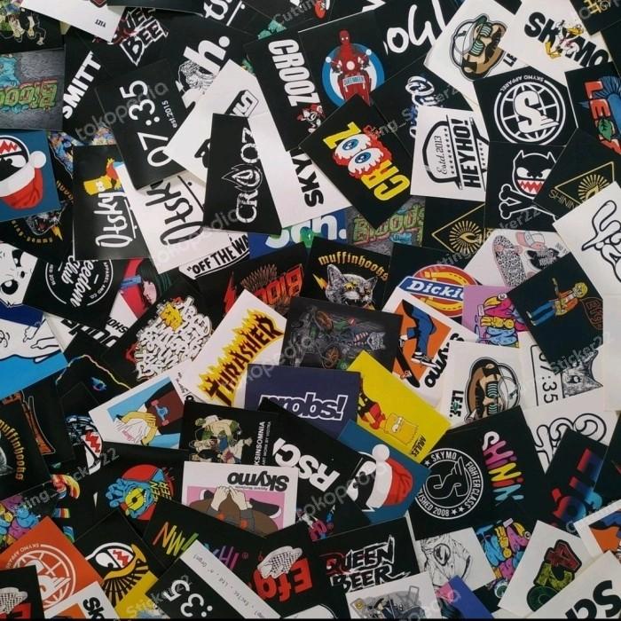 

satu Paket Sticker Distro Isi 20 pcs STIKER DISTRO STICKER BRAND