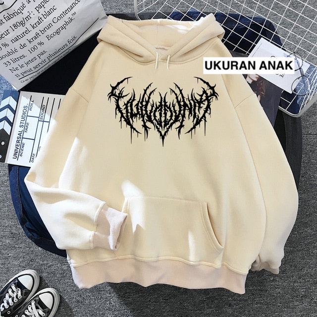 Metal Unity Jumper Hoodie II Sweater Hoodie Music Rock II Sweter Oblong Topi II SIZE M - XL ( Pria & Wanita / Anak & Dewasa )-Ukuran Anak