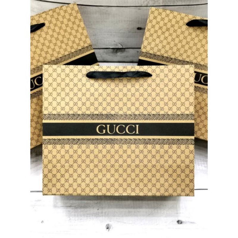 

PAPER BAG SHOPPING BAG COKLAT BRANDED UK 27 KARTON TEBAL || Gucci & Dior