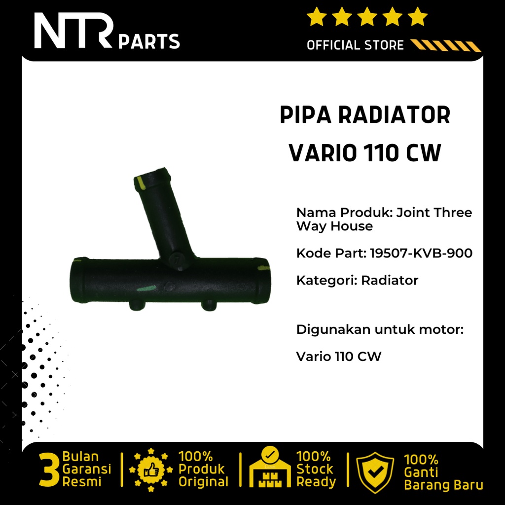 Pipa selang radiator T joint three way vario 110