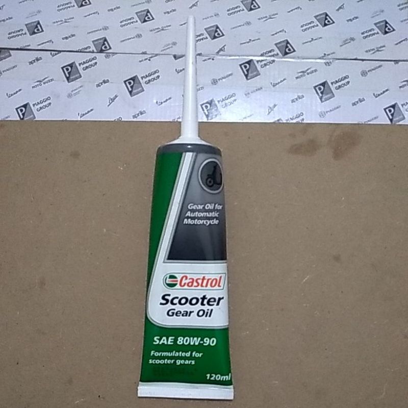 Oli Gardan Piaggio Vespa Matic Merk Castrol SAE 80W-90