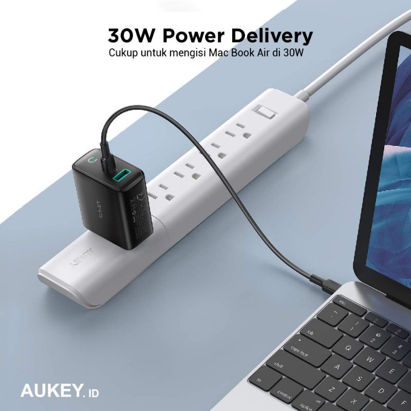 Aukey PA-D1 30W Charger Dual Port PD + Dynamic Detect