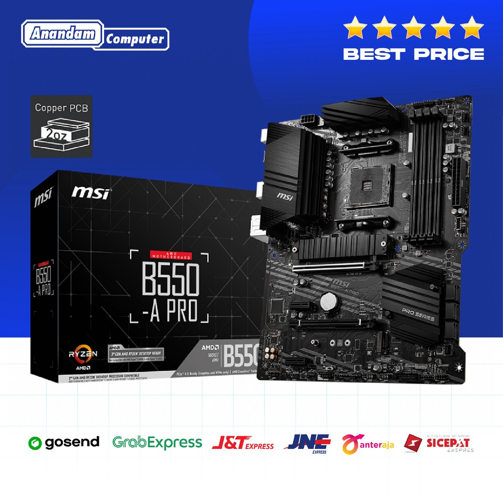 MSI B550-A PRO (AM4, ATX, AMD B550, DDR4, USB3.2)