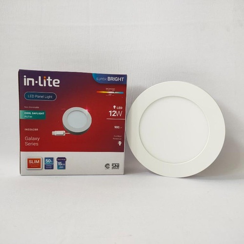 Lampu Downlight In-Lite LED 12w 12 Watt panel bulat INLITE