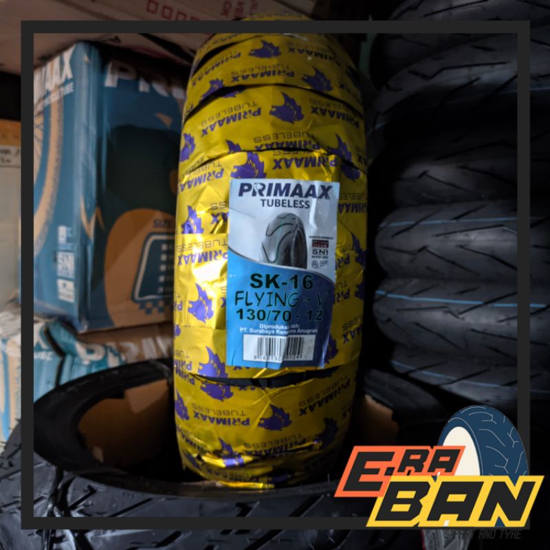 BAN LUAR PRIMAAX SK16 130 70 RING 12 TUBELESS VESPA SPRINT