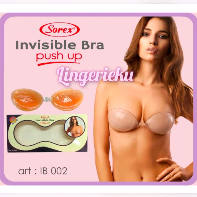 Sorex IB 002 Invisible Push Up Bra Tanpa Tali BH Tempel Silicon Murah