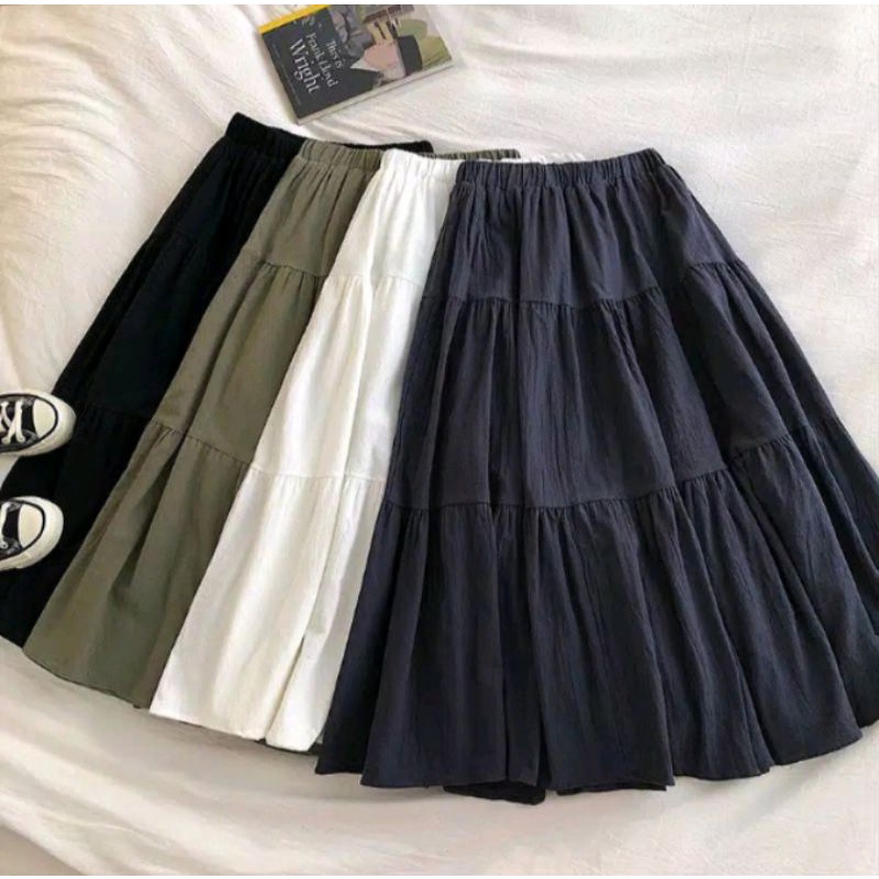 ROK SUSUN/ROK CANDA/ROK BAHAN CRINKLE