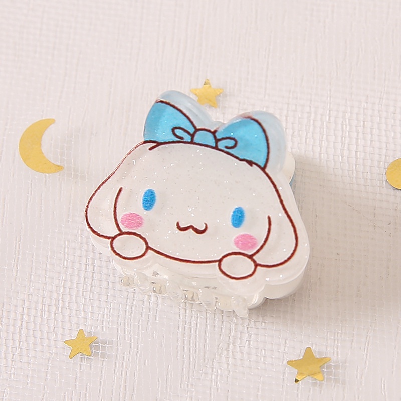 Jepit Rambut Bahan Akrilik Motif Kartun Sanrio Cinnamon Dog Untuk Anak