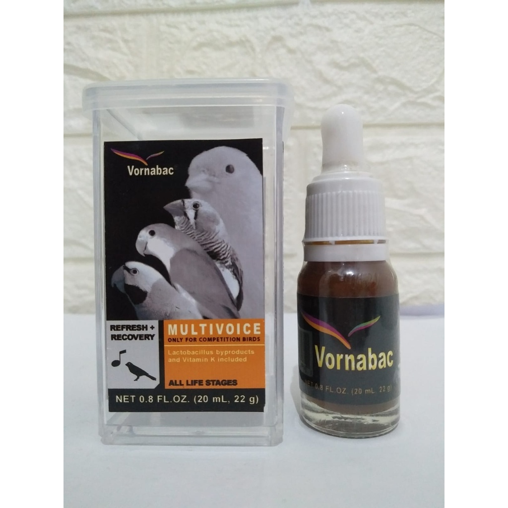 VORNABAC VITAMIN VORNABAC IMPORT PENGGACOR BURUNG MURAI BATU KACER C IJO LOVE BIRD