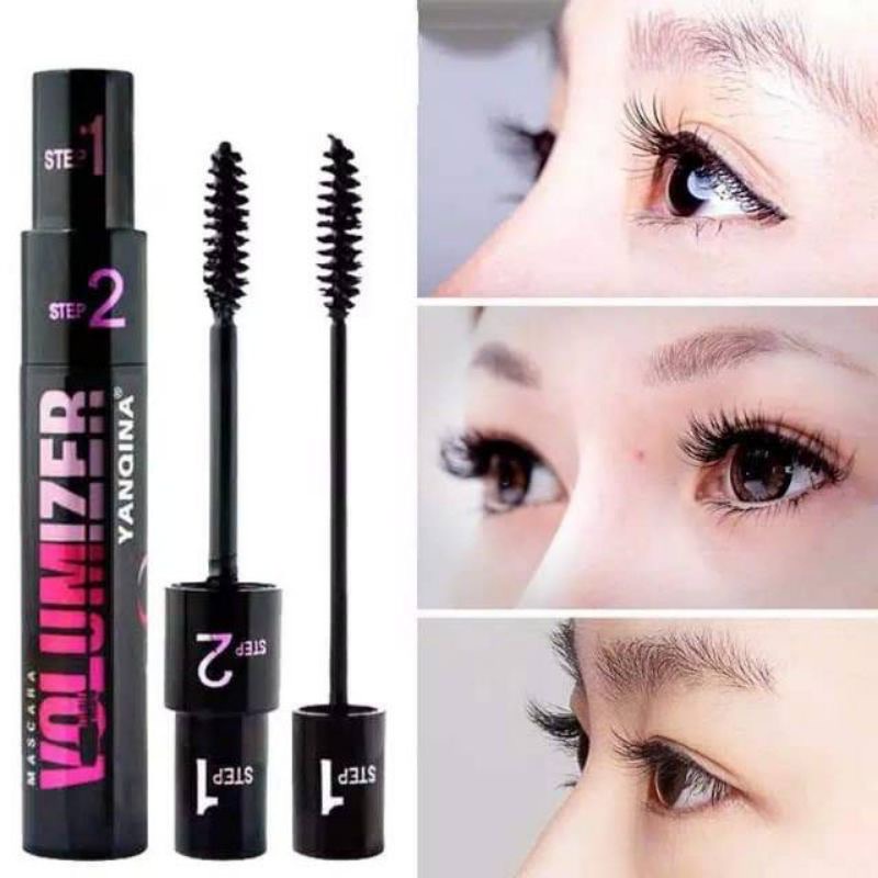 LAMEILA VOLUMIZER MASCARA WATERPROOF DOUBLE HEAD / MASKARA ANTI AIR TAHAN LAMA