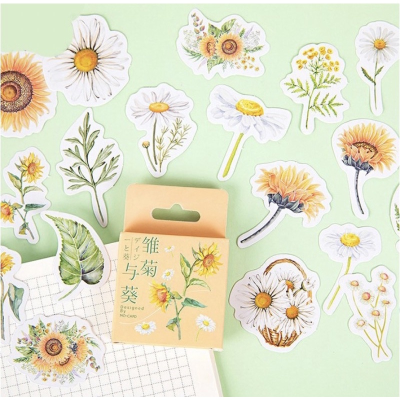 

STICKER SUNFLOWER 46PCS - DIY STICKER AESTHETIC