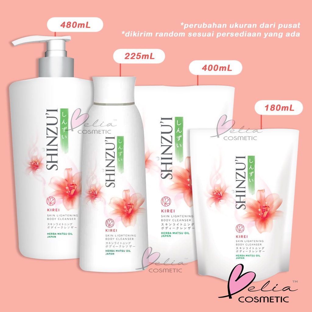 ❤ BELIA ❤ SHINZUI Lightening Body Cleanser | Sabun Cair Shinzu'i | Body Wash 480ml 400ml 225ml 180ml