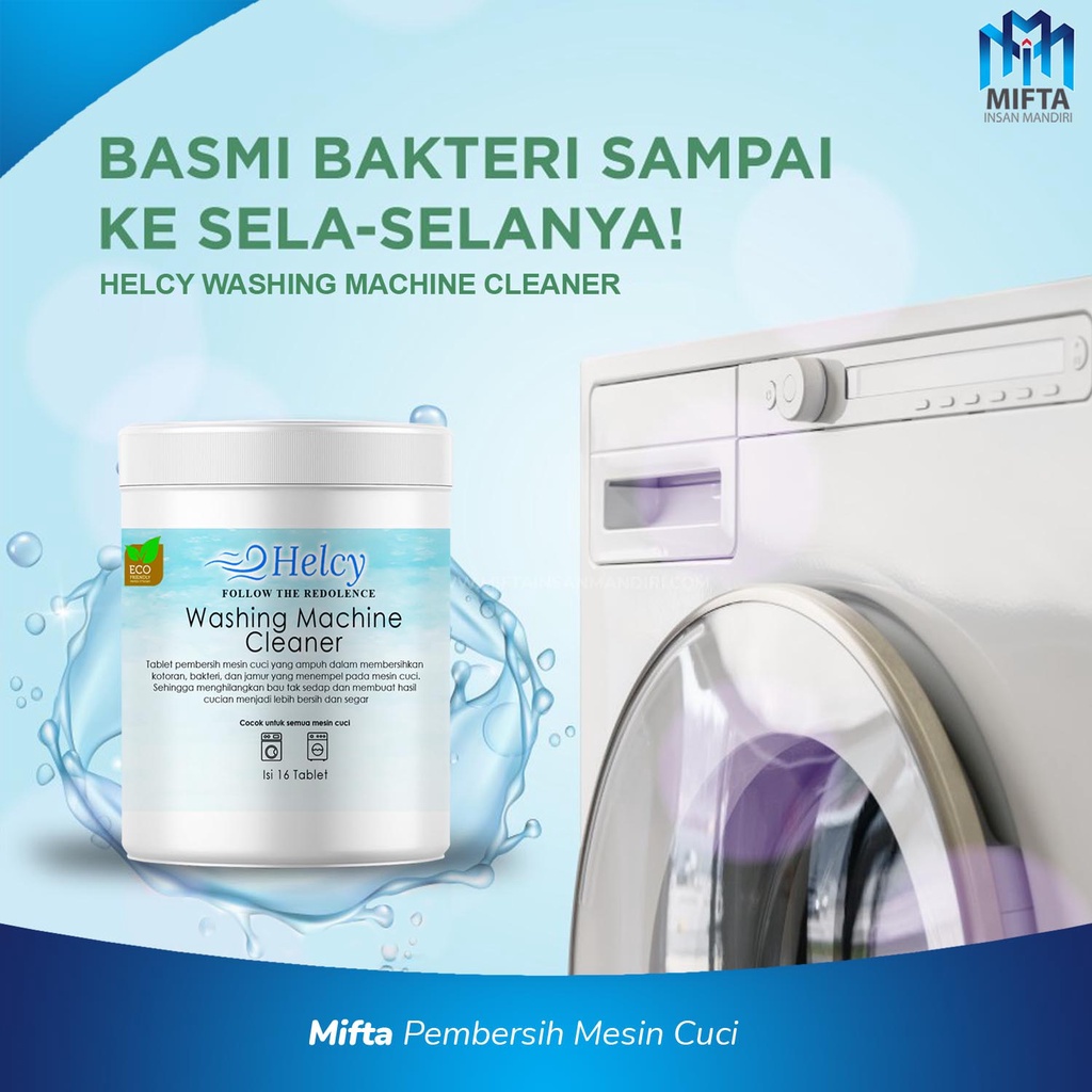 HELCY PEMBERSIH MESIN CUCI / TABLET PEMBERSIH MESIN CUCI 16PCS / WASH MACHINE CLEANER