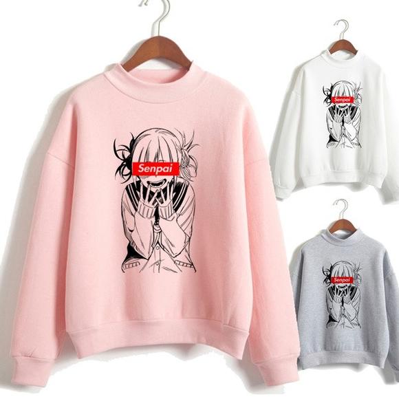 Sweater Crewneck Anime Boku no Hero Academia Himiko Toga Senpai