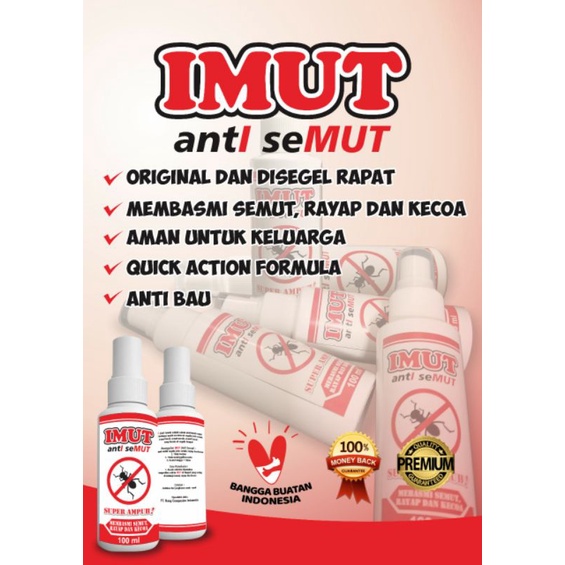 Anti Semut/IMUT/Super ampuh mengusir semut,kecoak,rayap dll/original 100ml