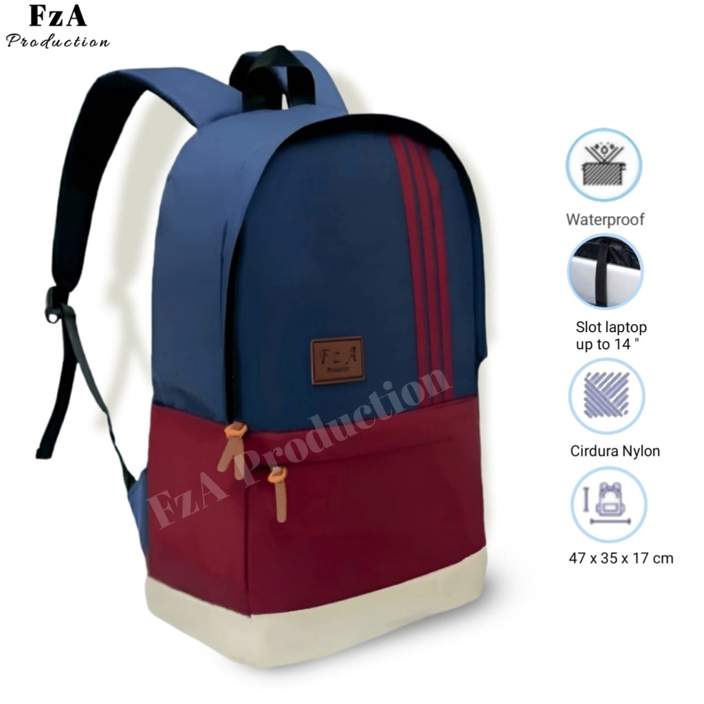 Tas Ransel Gendong Laptop Distro Tas Ransel Pria Wanita Tas Punggung Laptop Kerja Sekolah Tas Backpack Original - FzA