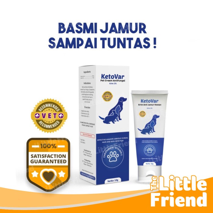 Salep Cream Oles Jamur Antifungal Hewan Anjing Kucing Kelinci KETOVAR