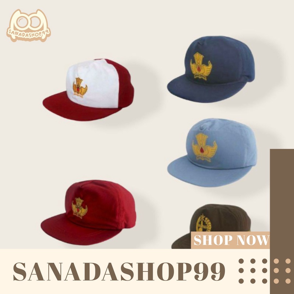 (TP2) Topi Sekolah Topi SD SMP SMA Topi Sekolah Logo Umum