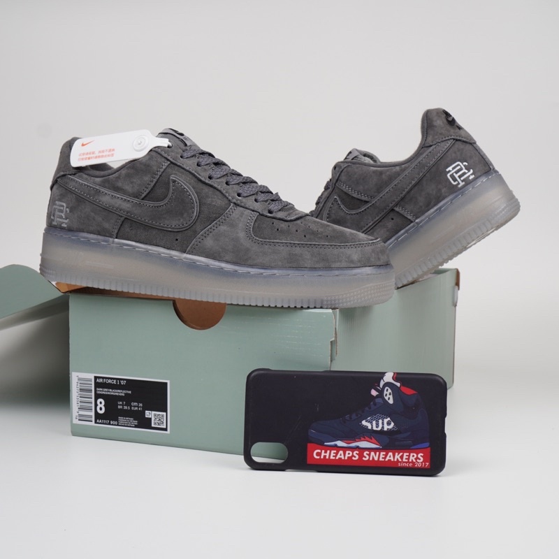Sepatu Nike Air Force 1 Low Reigning Champ Reflective Grey