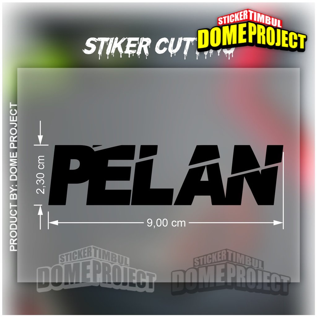 Stiker pelan Stiker Cutting Motor