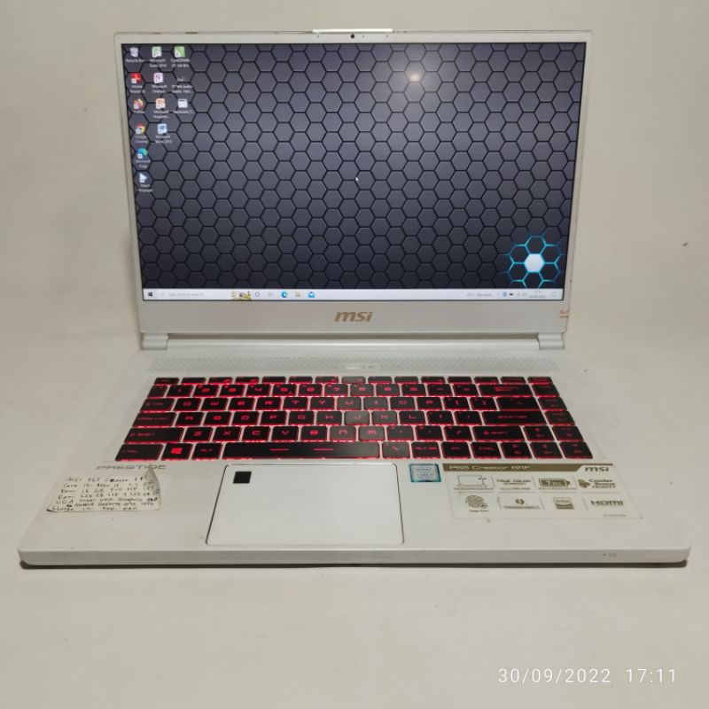 Jual Laptop Gaming Editing MSI P65 Creator 8RF corei7 8th VGA Nvidia GTX Panel IPS SSD Shopee
