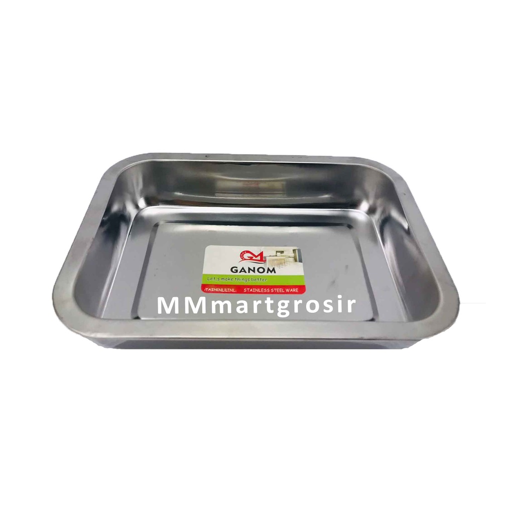 Nampan Ganom / Nampan Stainless Steel / Tempat Penyimpanan Makanan / Serbaguna