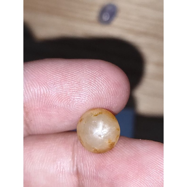 natural batu yellow sapphire star trapiche 5.90cts