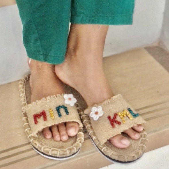 sandal bangkok/sandal anyaman bali/sandal hias/sandal redapple/sandal etnik/sandal wanita