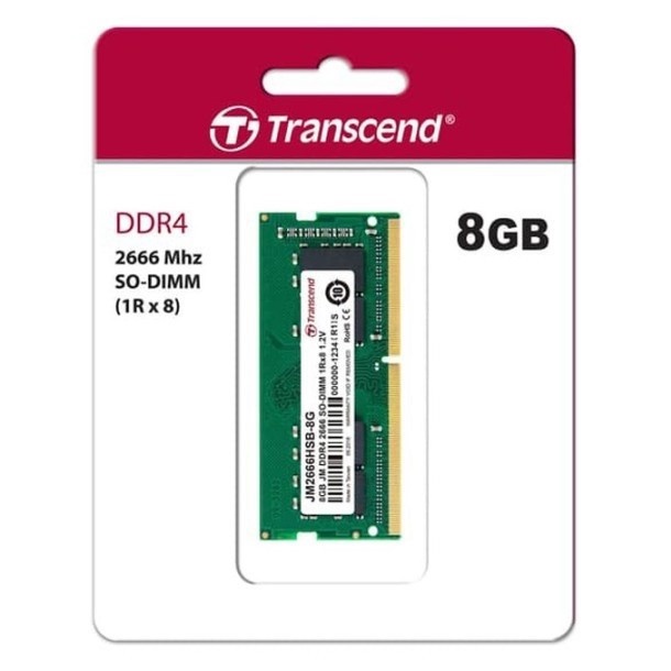 TRANSCEND SO-DIMM JETRAM DDR4 2666 4GB / 8GB [NOTEBOOK RAM]