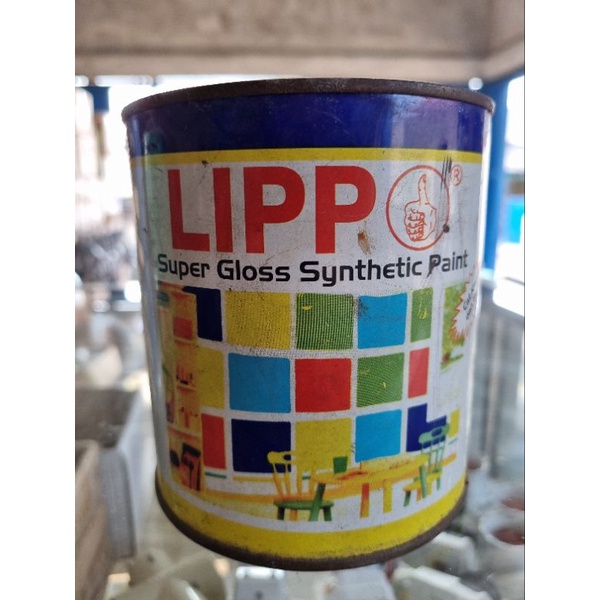 Cat kayu dan besi lippo paint 0,9 liter/1 kg cat minyak bagus murah warna violet atau ungu