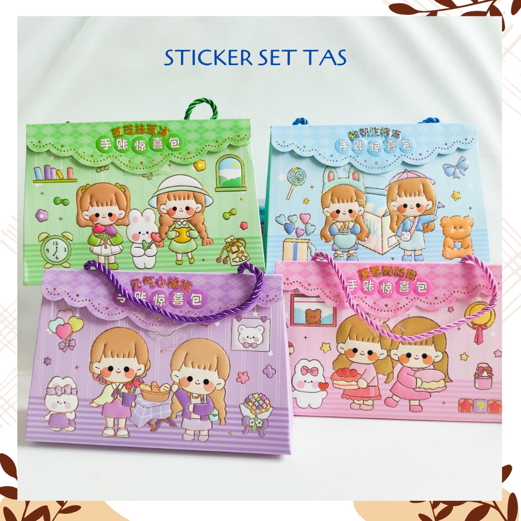 Jual Stiker Set Tas Kode Sz 65 Daily Manual Cute Pattern Decorative