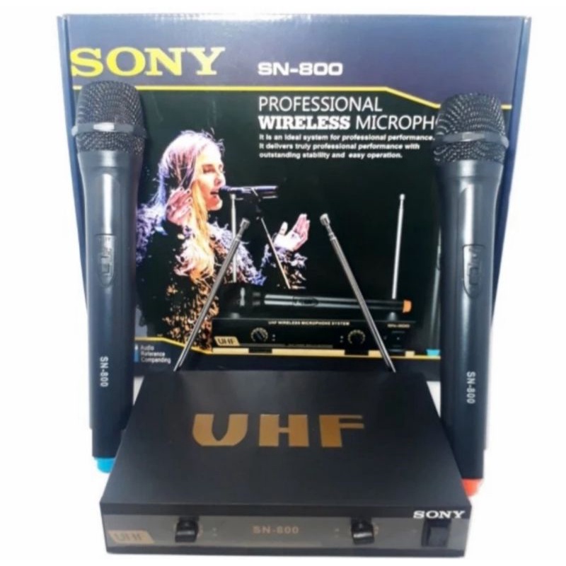 Mikropon Wireless Sony SN800 Mikrofon SN-800 Mic Werles SN 800