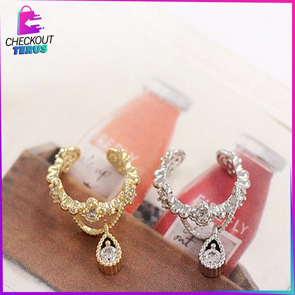 CT K115 K117 Anting Single Aksesoris Fashion Wanita Motif Bintang Korean Style Import Fashion Anting Korea