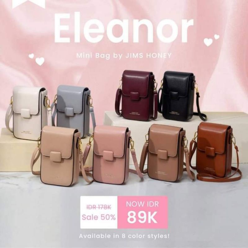 JIMS HONEY ELEANOR MINIBAG TAS WANITA TAS SELEMPANG TAS HAPE