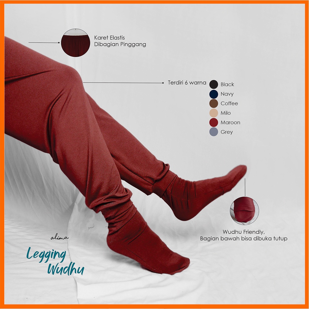 Legging Wudhu Celamis Wanita Muslimah Dewasa By Alima