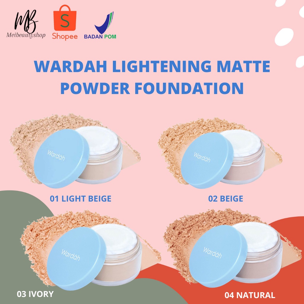 Wardah Lightening Matte Powder - Bedak Tabur Yang Mencerahkan Dengan Hasil Matte Natural