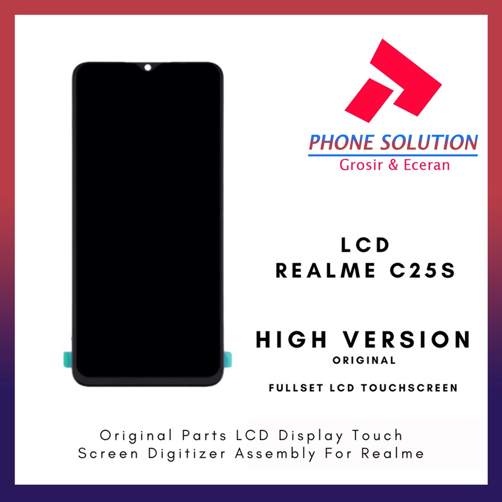 LCD Realme C25S ORIGINAL 100% Fullset Touchscreen  // Supplier LCD Realme - Garansi 1 Bulan