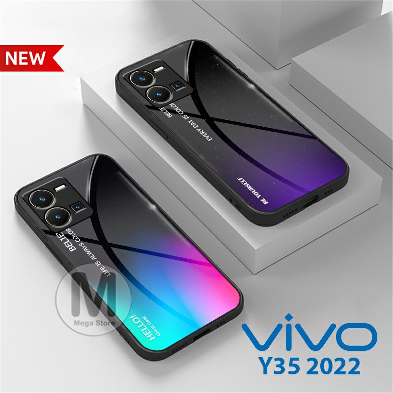VIVO Y35 2022 [ MG-199 ] Softcase Kaca VIVO Y35 2022 Case Hp VIVO Y35 2022 Casing Hp VIVO Y35 2022 S