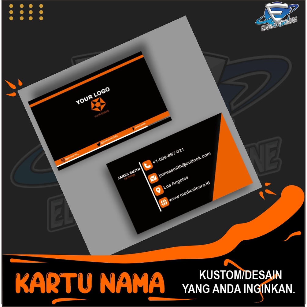 

CETAK KARTU NAMA/CUSTOM 1 SISI ATAU 2 SISI/DESAIN CUSTOM/DESAIN/ BAHAN AP 260