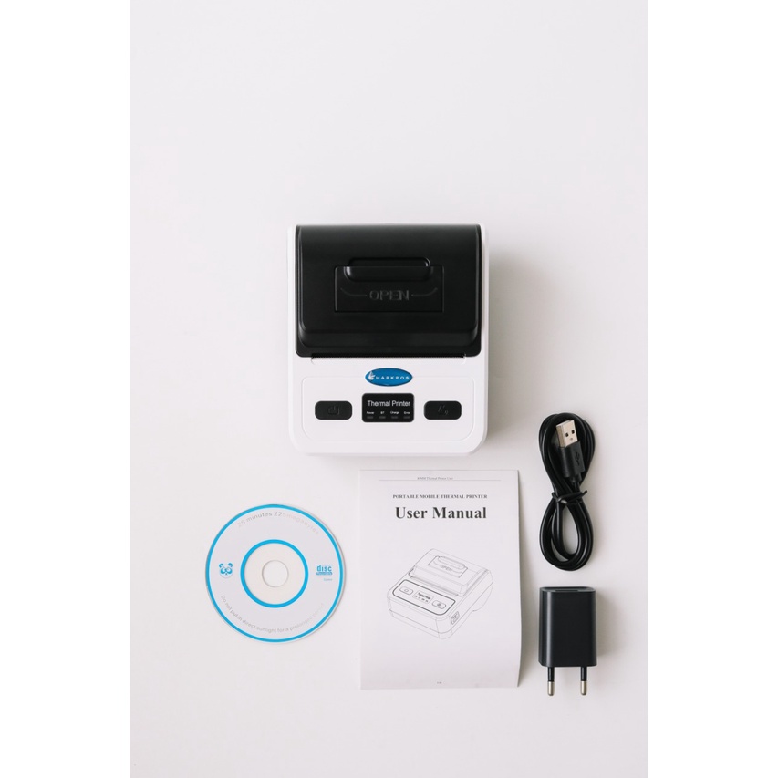 Printer Bluetooth Kertas Thermal SHARKPOS MP 8008 / MP-8008 / MP8008 Pos Kasir Struk PPOB Print Portable Support Mokapos 80mm RPP02N