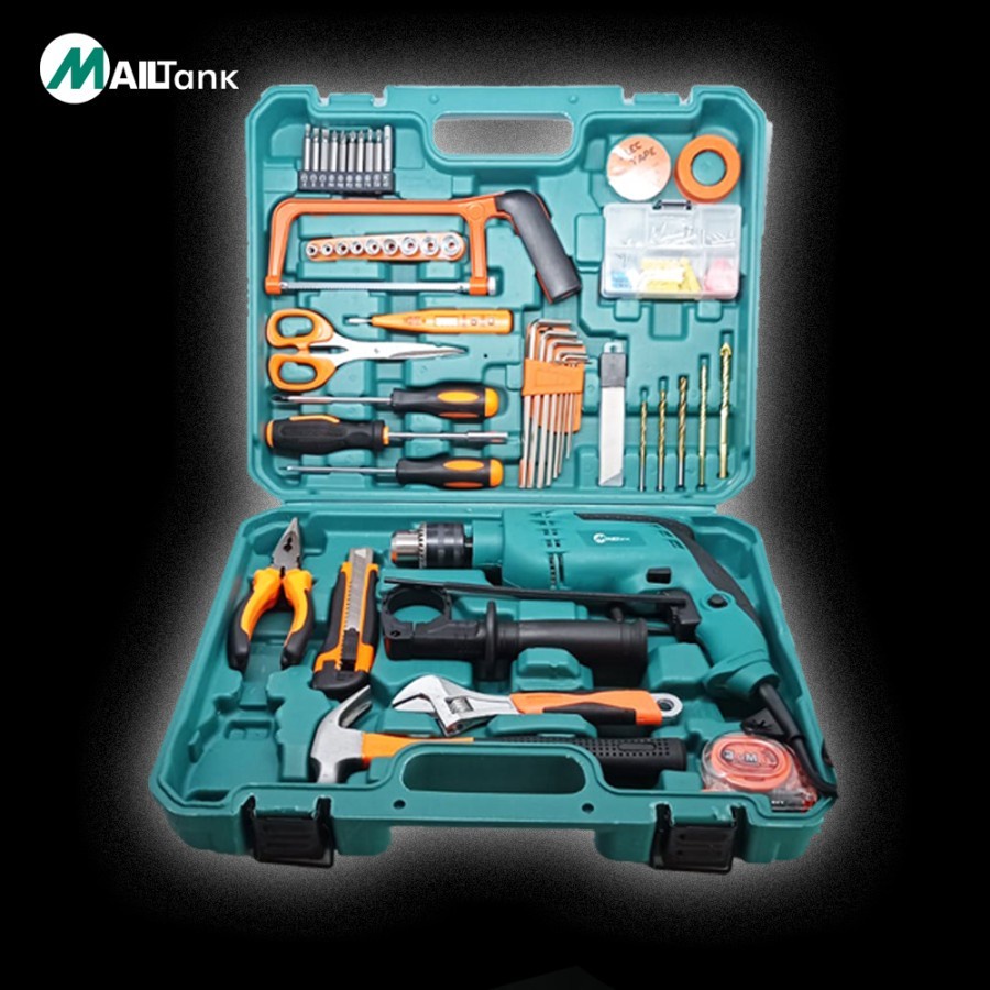 PROMO !! MAILTANK SH311 IMPACT DRILL ELECTRIC DAN SET TOOLKIT 24 ITEM IN 1