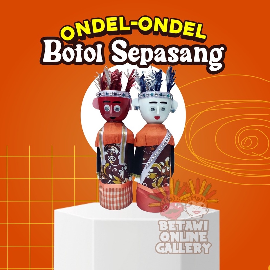 Ondel-ondel/Miniatur Ondel-Ondel Botol