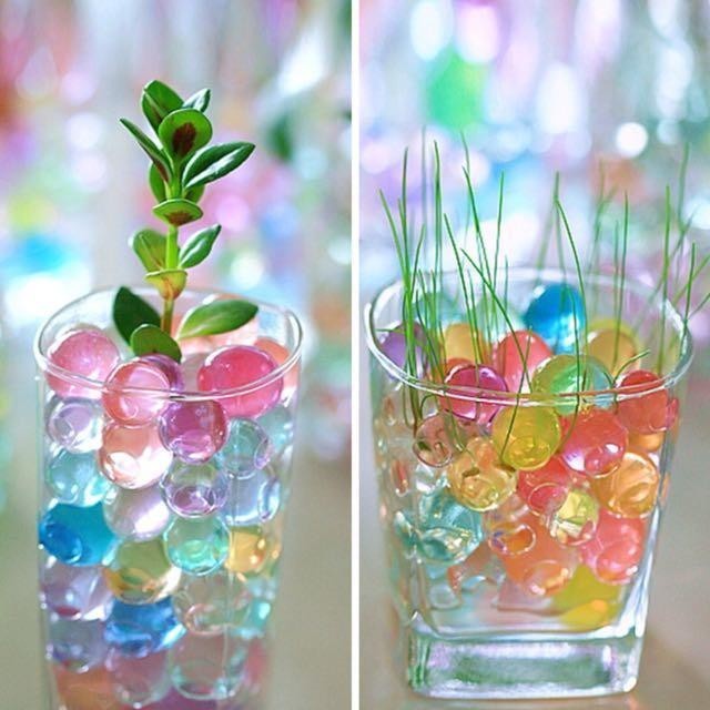 Hidrogel Warna Warni 5gr Setara 300gr Setelah Mengembang Water Beads Hydro Media Tanam Hidroponik Gel Mainan Anak Media Tanaman Hias Jelly Butiran Bulat Bola Menyerap Air Polymer Grosir Prakarya Malang
