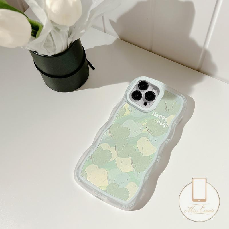 Casing Soft Case Realme C25 C55 C53 10 C30 9 Pro+C33 C21Y 8i 9i C35 C25Y C17 8 8Pro C12 7i 7 C25s C3 C20 C11 C15 C20A 5i 6i 5 5s Lukisan Minyak Bunga Flower Wavy Frame Sarung